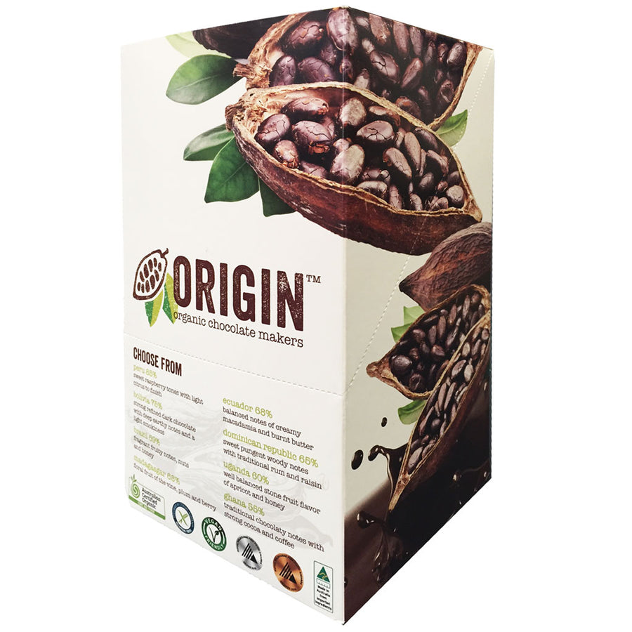 65% Dark Dominican Republic Cacao Vegan - (Carton of 8)