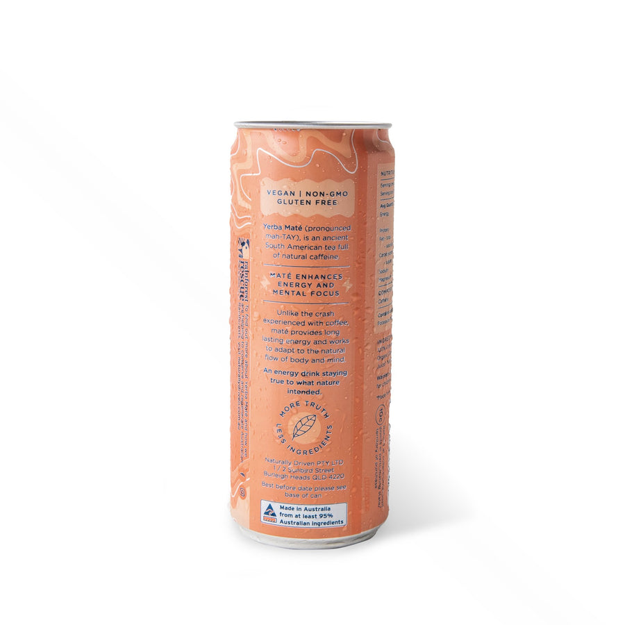Organic Sparkling Yerba Maté - YUZU Flavour - Carton 24 x 330ml cans