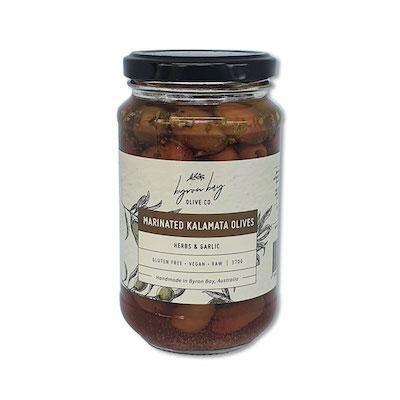 Olives - Kalamata - Herbs & Garlic - pitted 370g